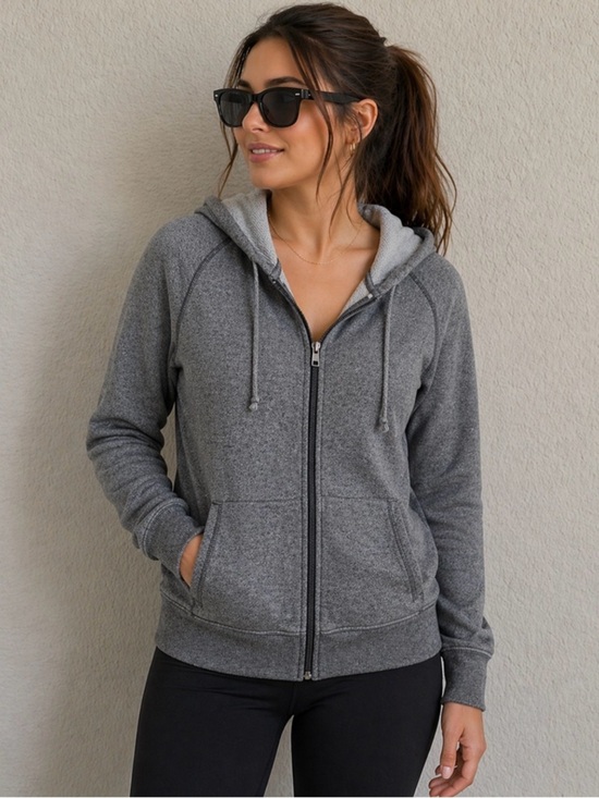 Patagonia Tops - Patagonia Gray Full-Zip Hoodie Sweatshirt, Womens size small.